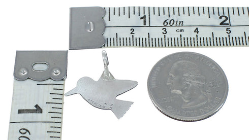 Genuine Sterling Silver Native American Bird Pendant NN20562